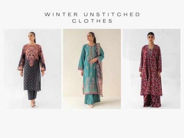 Unstitched Clothes Cambric & Khaddar