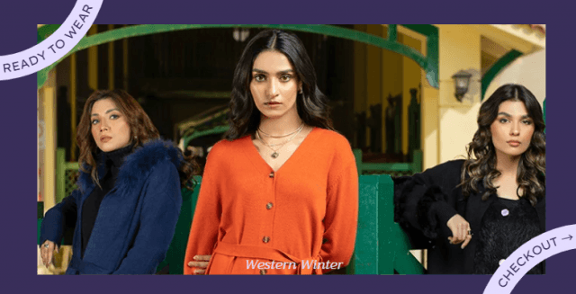 Best women western winter clothing in Pakistan